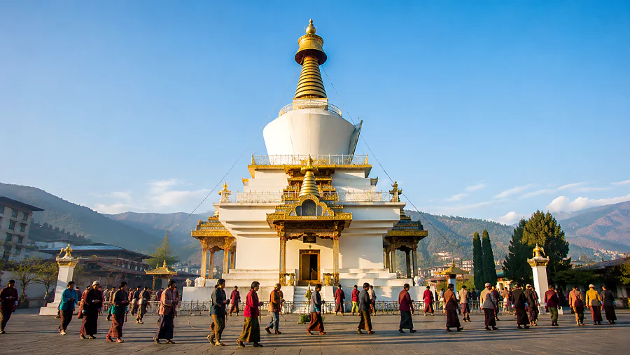 The National Memorial Chorten in Thimphu
